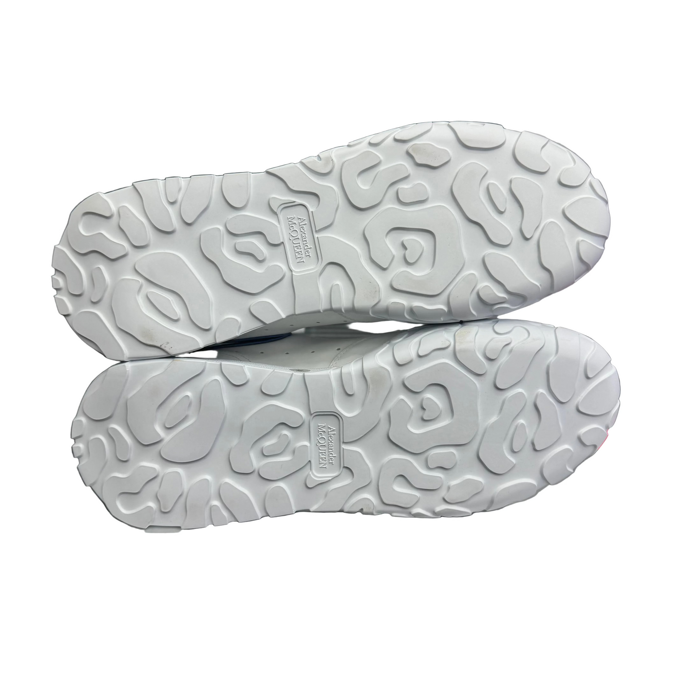 Alexander McQueen Oversized Court White Blue