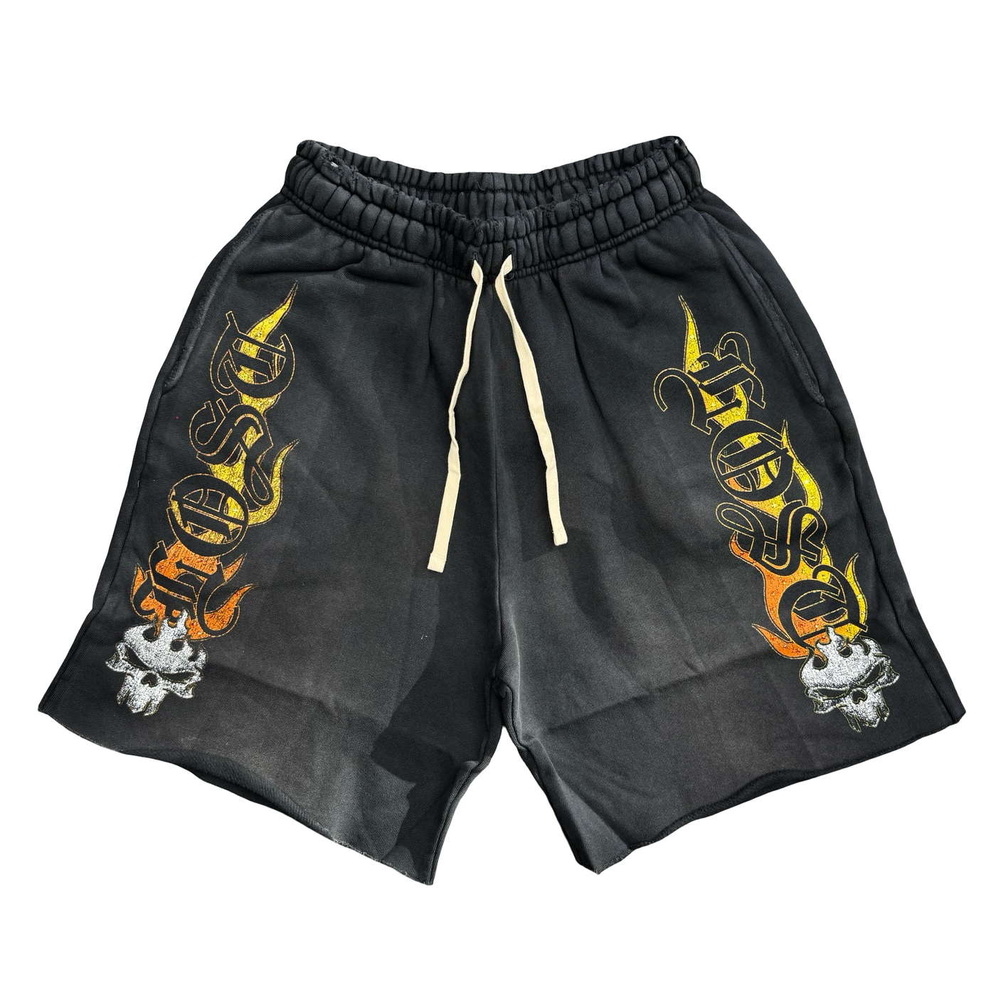 Lost Intricacy Empire Flame Shorts Black