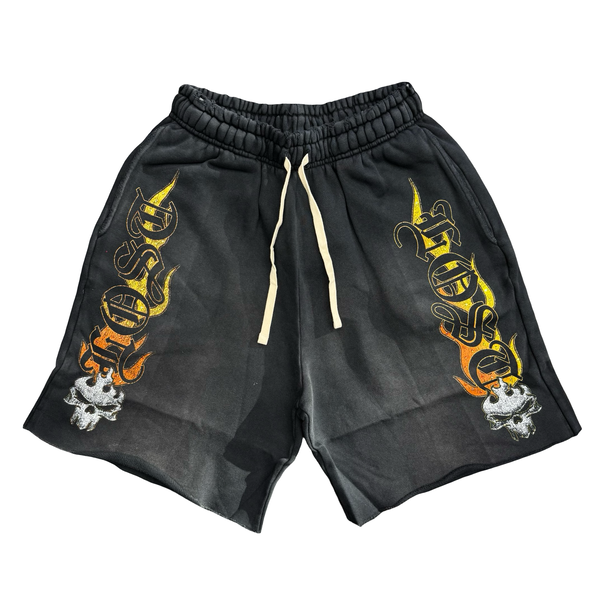 Lost Intricacy Empire Flame Shorts Black
