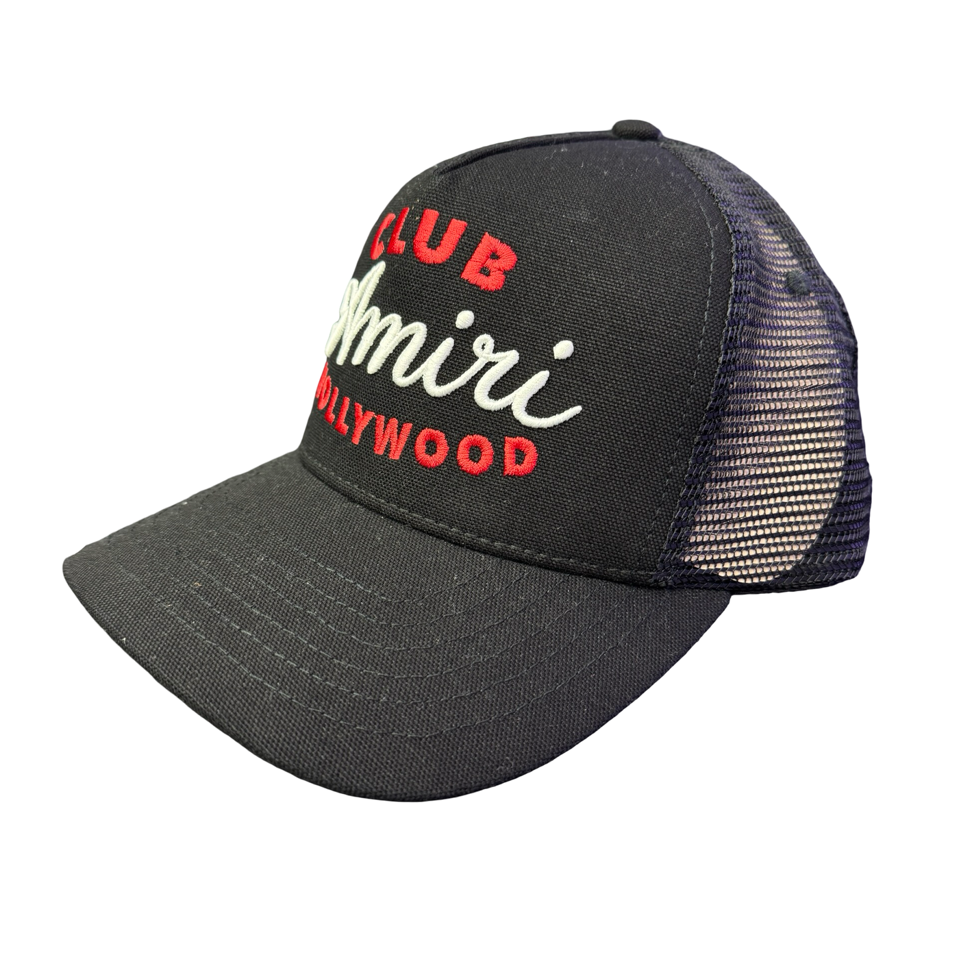 Amiri Club Trucker Hat Black