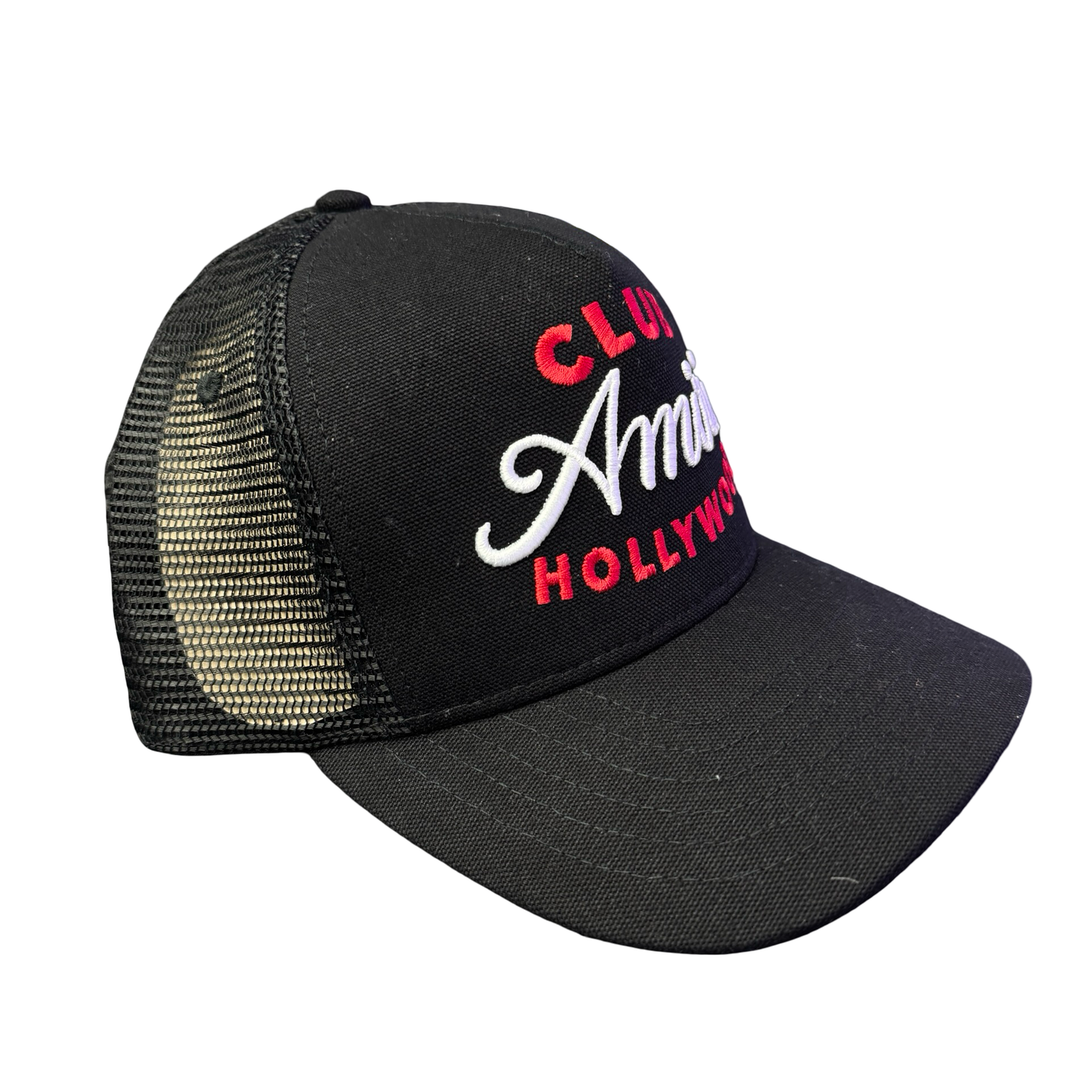 Amiri Club Trucker Hat Black