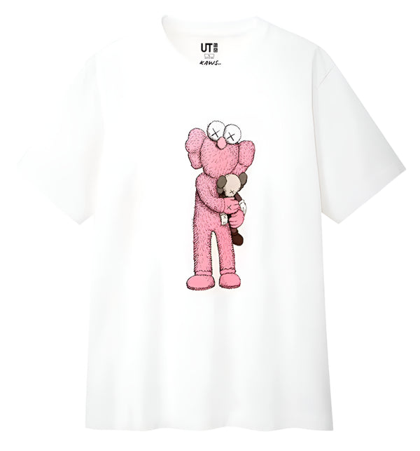 Kaws x Uniqlo Pink BFF T-Shirt
