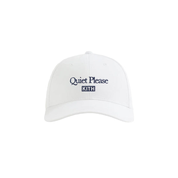 Kith x WIlson Twill Aaron Cap Dad Hat White