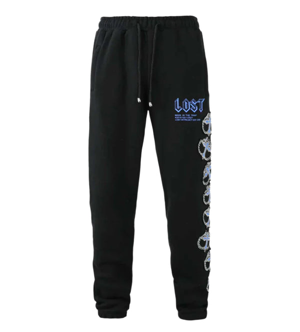 Lost Intricacy Mitt Black/Blue Sweatpants