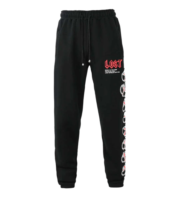 Lost Intricacy Mitt Black/Red Sweatpants