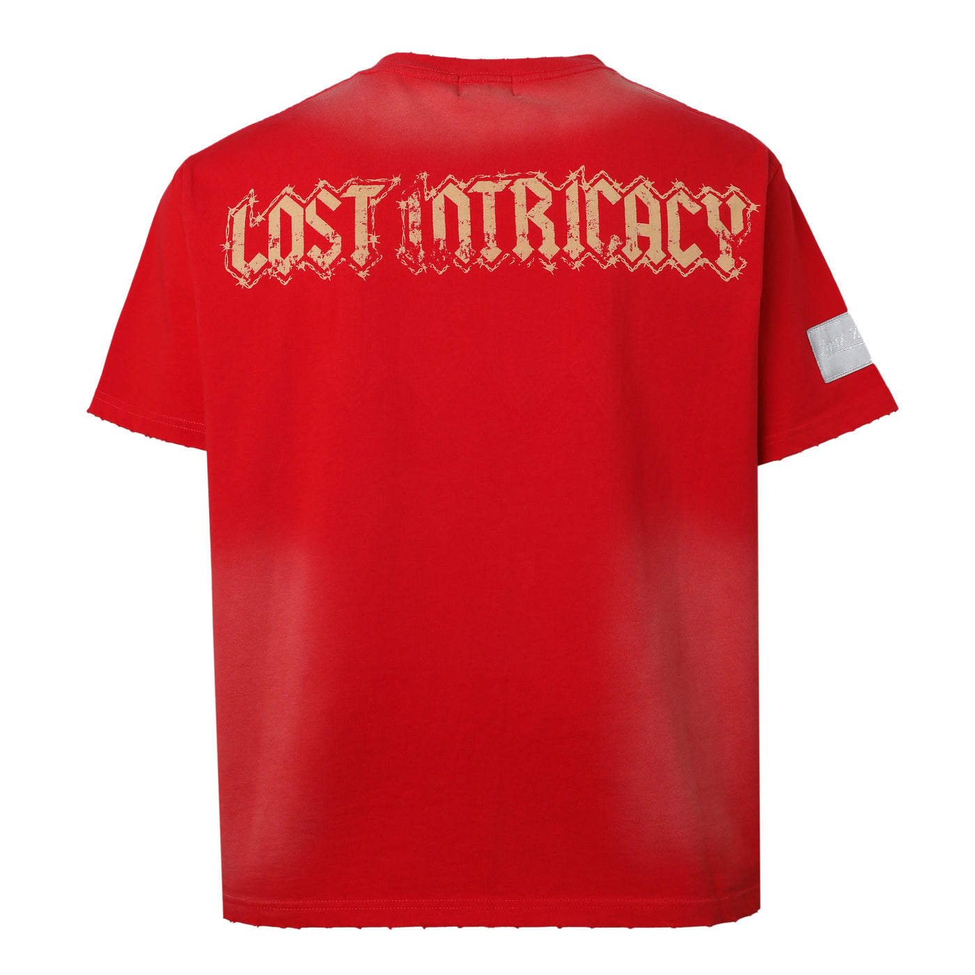 Lost Intricacy Rhinestone T-Shirt Red