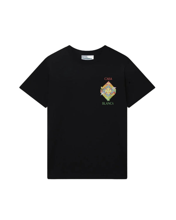 Casablanca Les Elements Printed T-Shirt Black