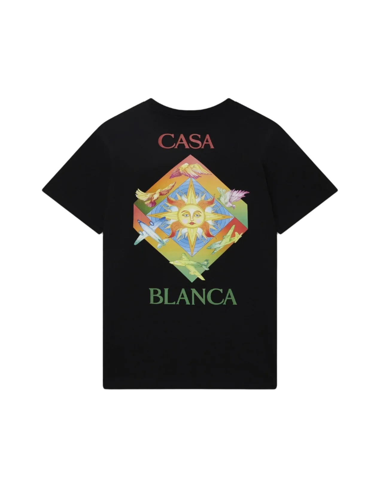 Casablanca Les Elements Printed T-Shirt Black