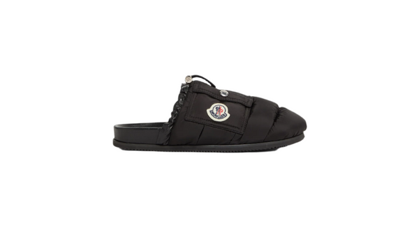 Moncler Pocket Padded Leather Mules Black