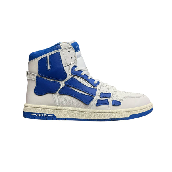 Amiri Skel Panelled High Top Sneaker White Blue