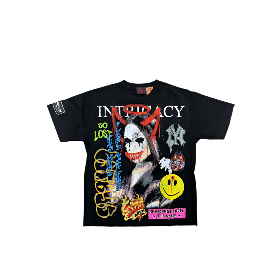 Lost Intricacy Front Page Mag T-Shirt Black