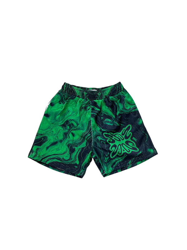 SB Studios Multicolor V4 Mesh Shorts Green Black