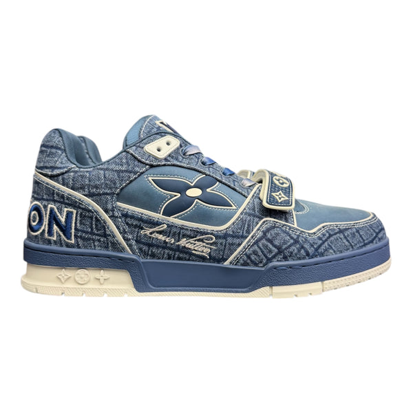 LV Monogram Denim Trainer Sneaker Blue