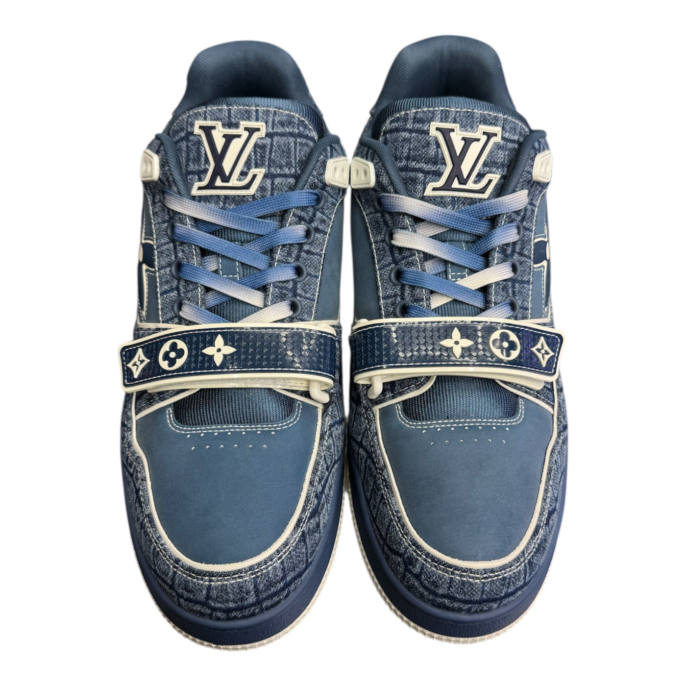 LV Monogram Denim Trainer Sneaker Blue