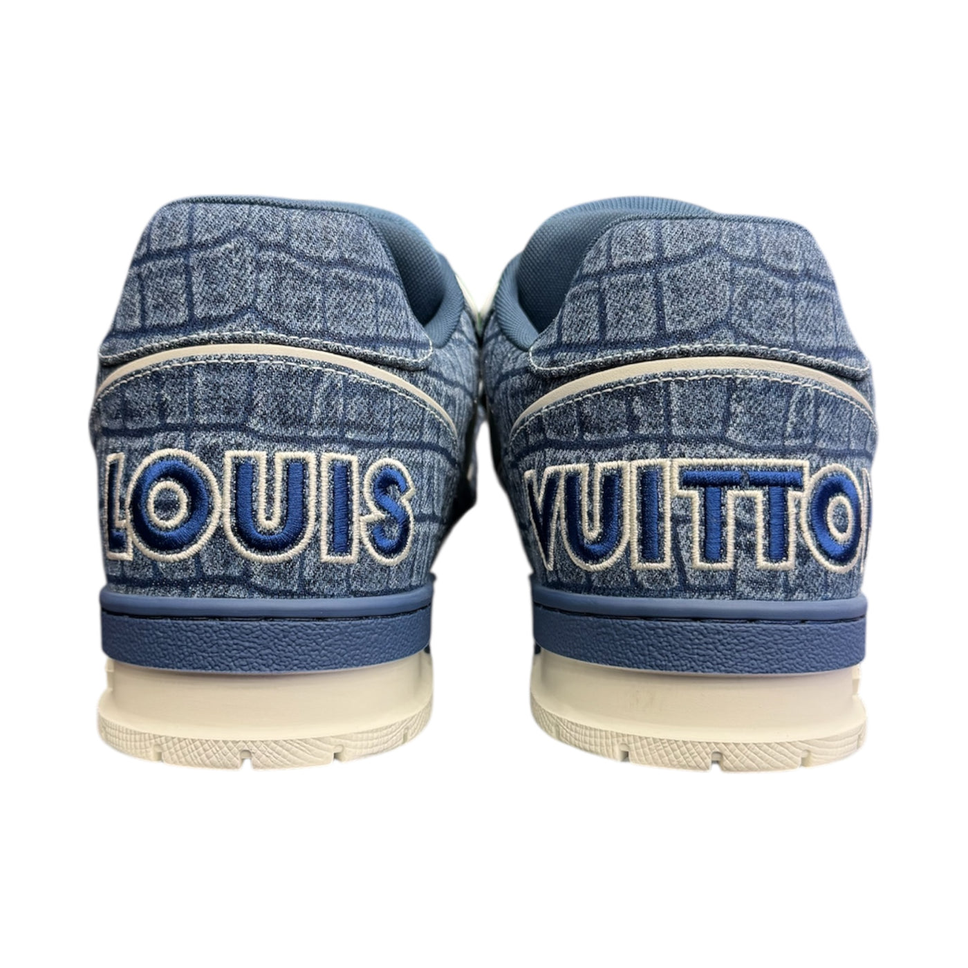 LV Monogram Denim Trainer Sneaker Blue