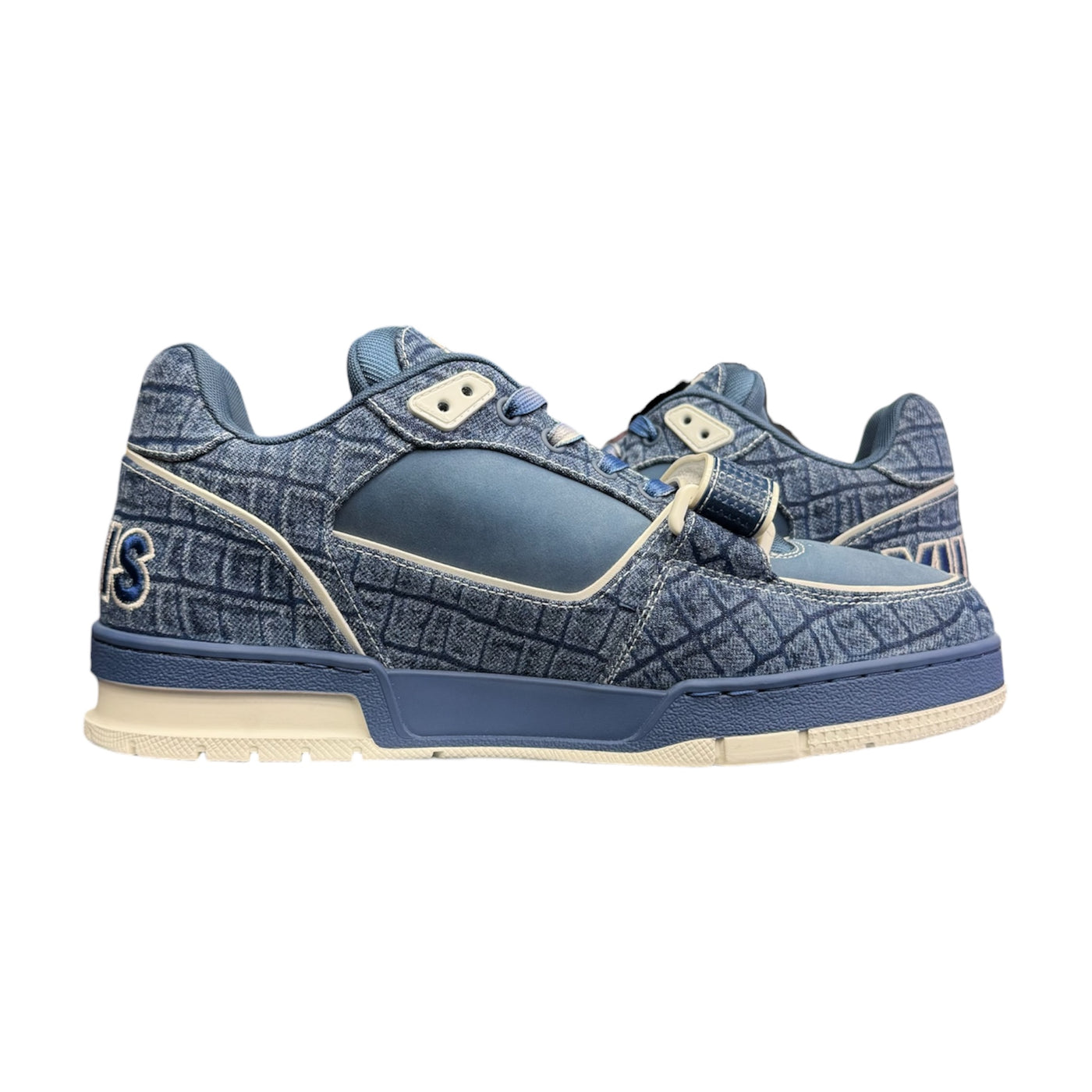 LV Monogram Denim Trainer Sneaker Blue