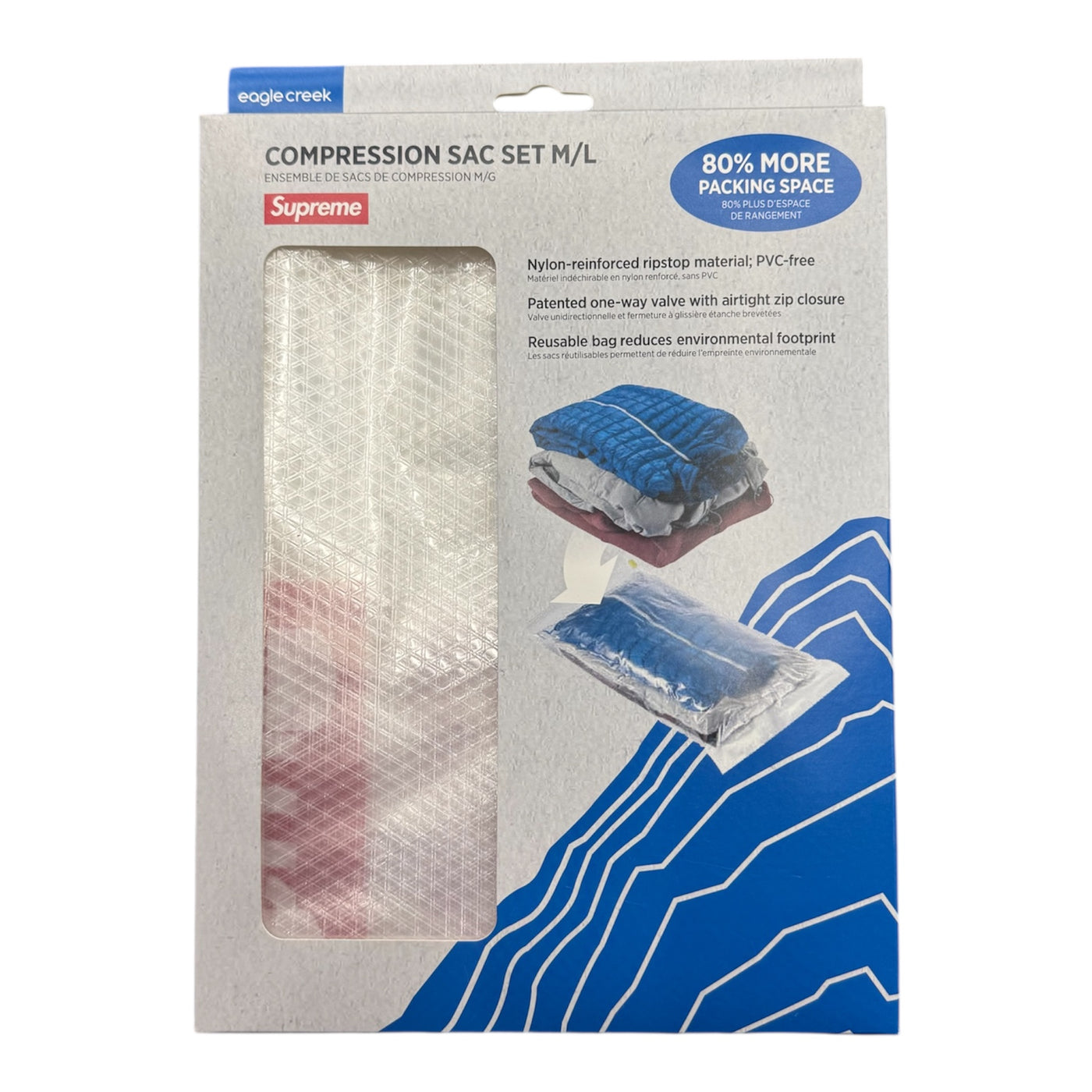 Supreme Eagle Creek Pack-It Compression Bags (Set of 2) Clear
