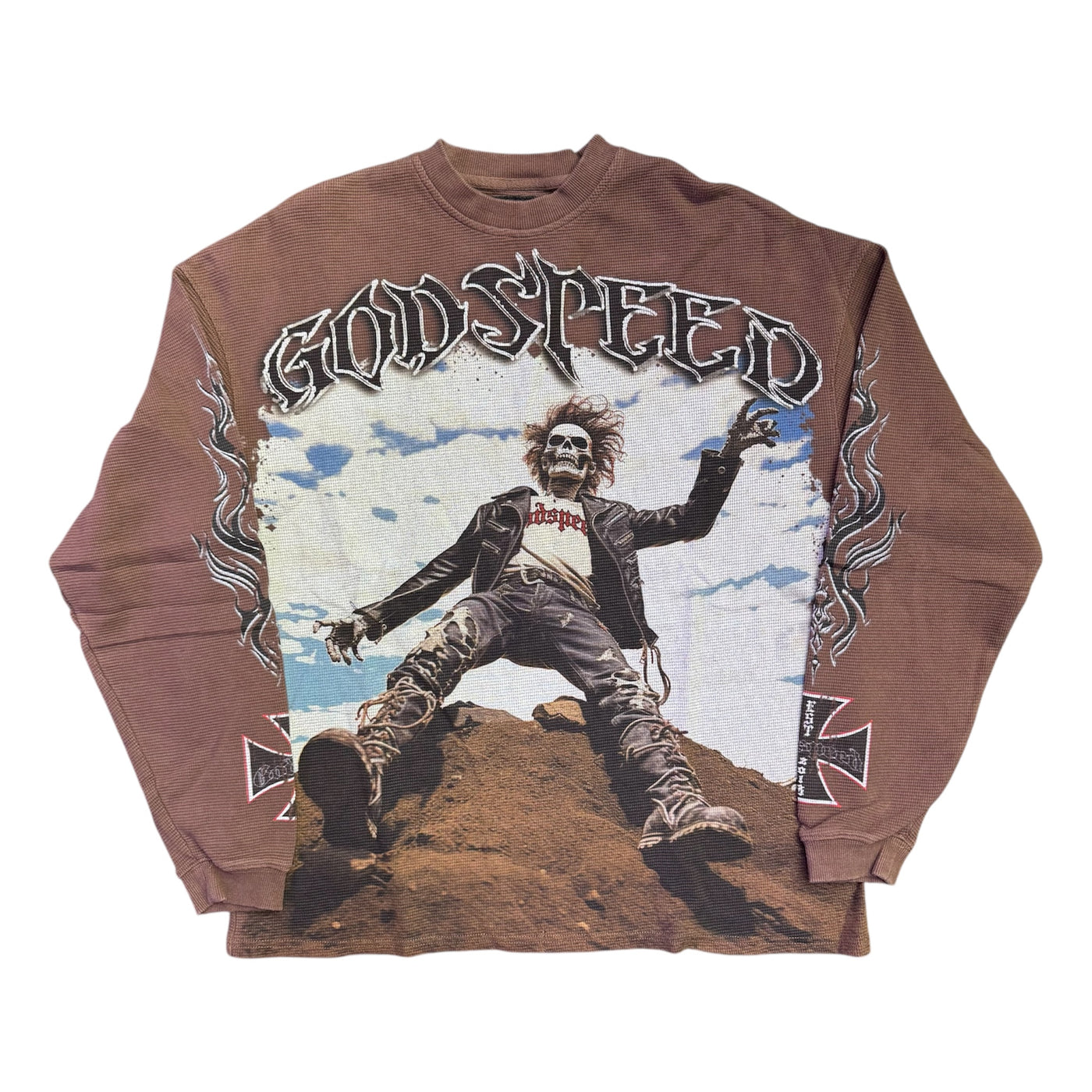 Godspeed Rocker L/S Thermal Tee Brown Wash