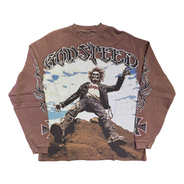 Godspeed Rocker L/S Thermal Tee Brown Wash