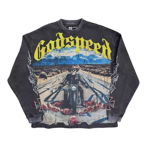 Godspeed Long Lonely Road L/S Thermal Tee Black