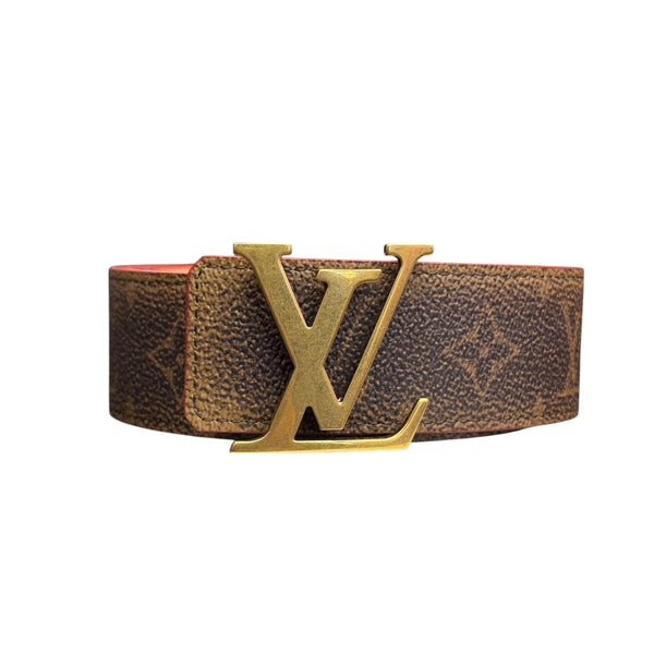 LV Initiales 40mm Reversible Belt Brown