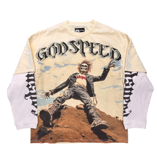 Godspeed Rockstar L/S Thermal Tee Bone