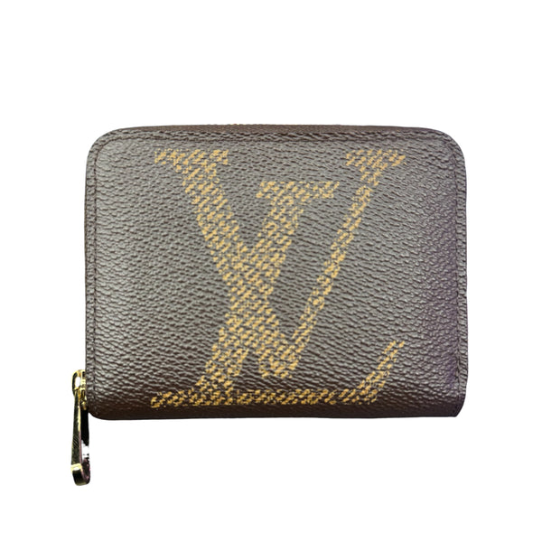 LV Monogram Giant Zippy Coin Purse Brown
