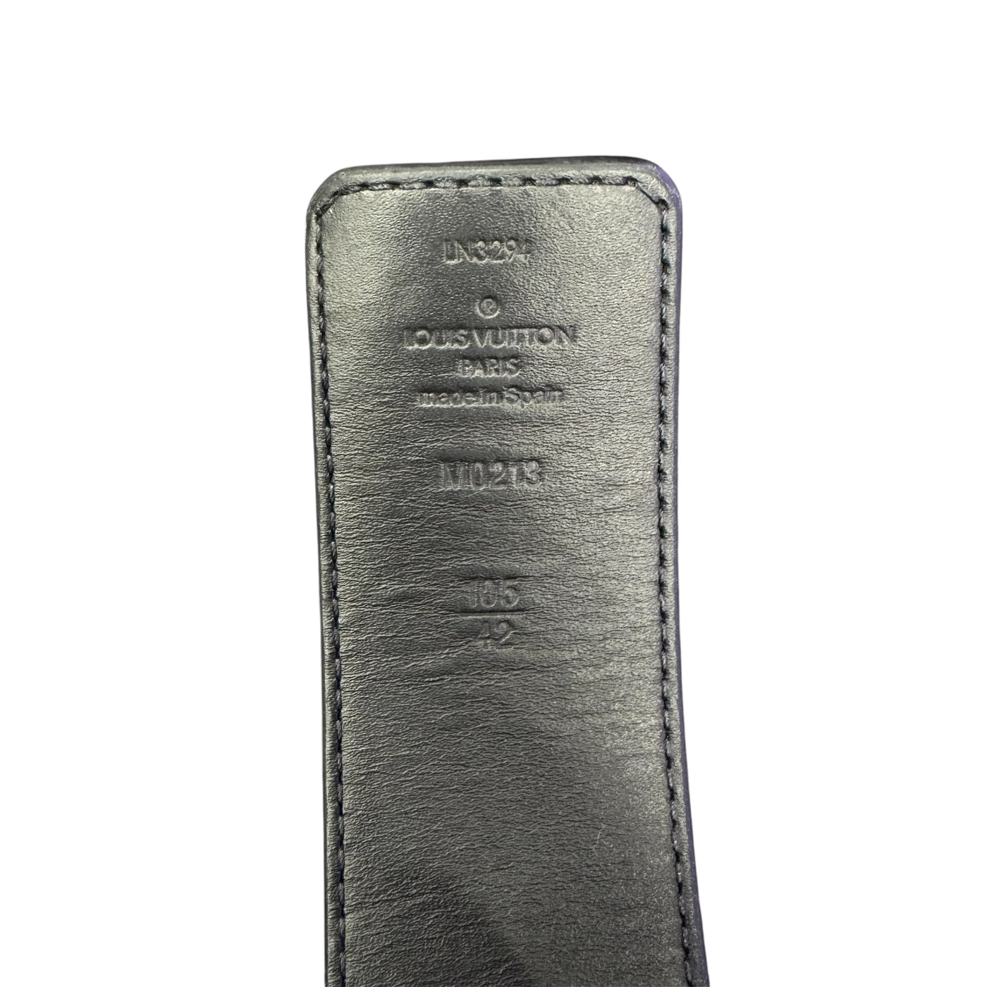 LV Initiales Damoflage 40mm Reversible Belt Black