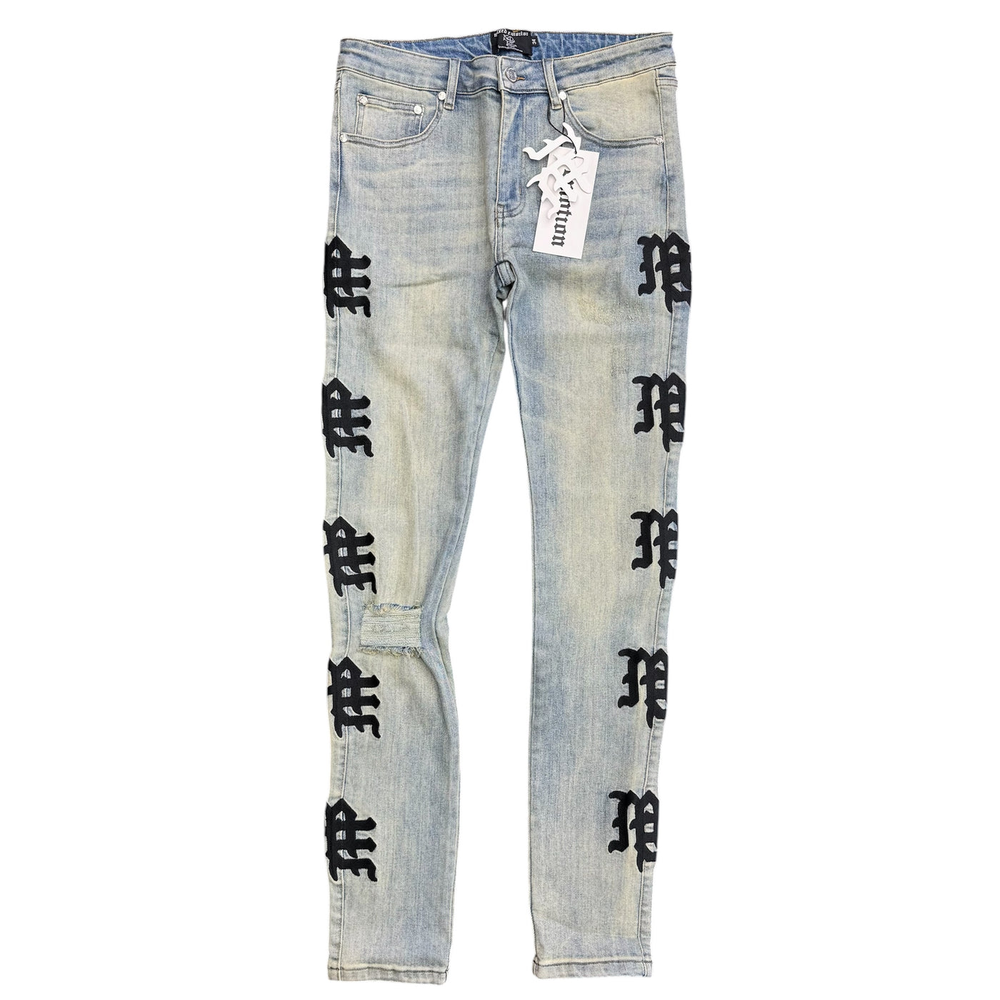Mixed Emotions Desert Jeans Light Wash & Black