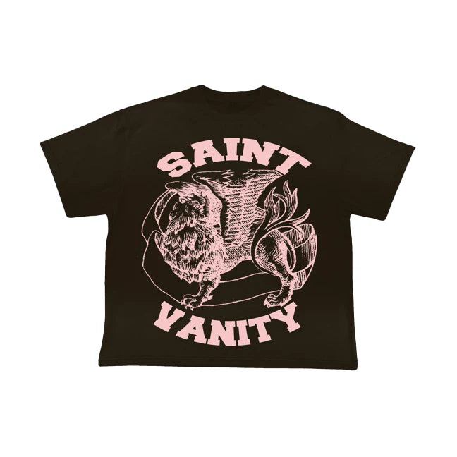 Saint Vanity Griffin Tee Brown Pink