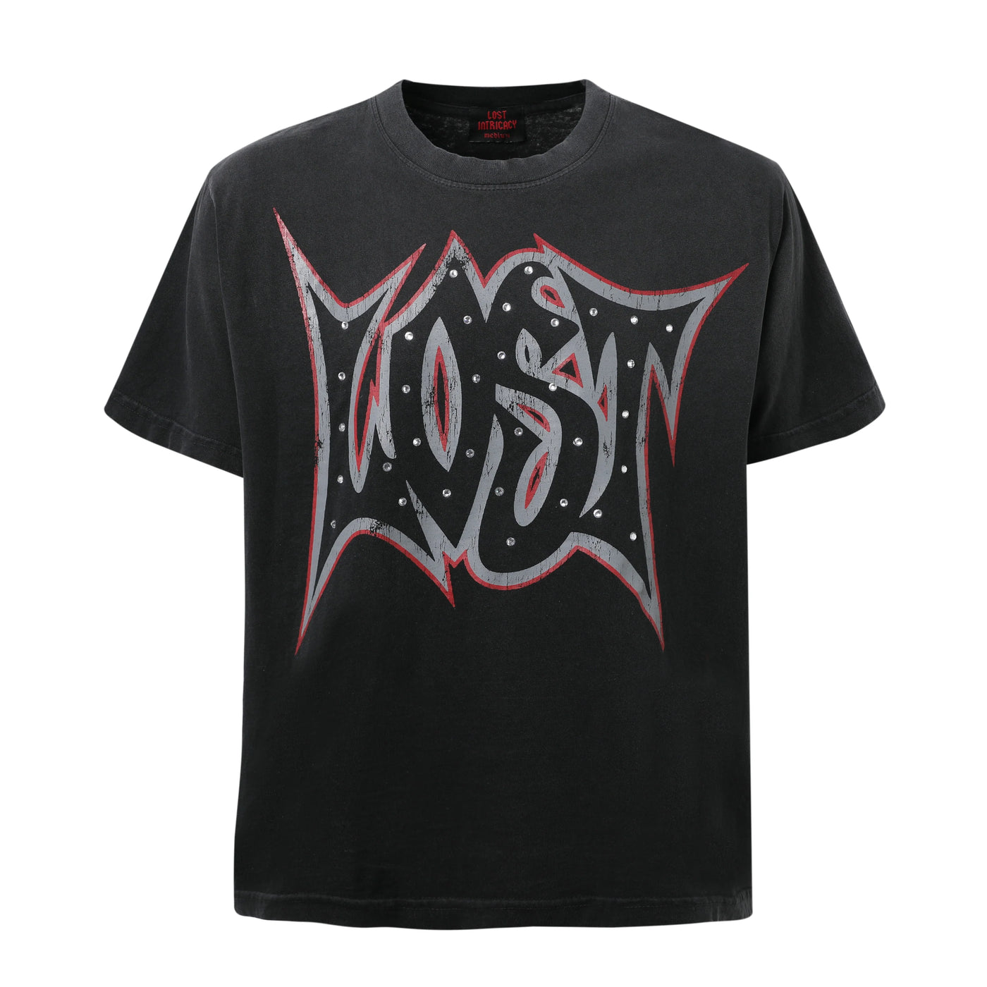 Lost Intricacy Internal Warfare Dome Studded Outline T-Shirt Black
