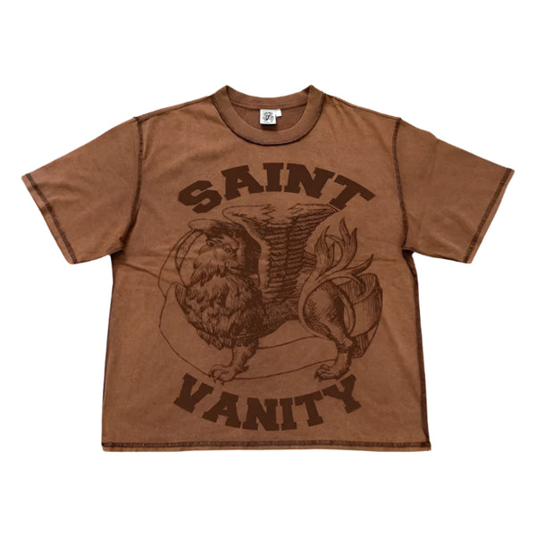 Saint Vanity Classic Logo T-Shirt Brown