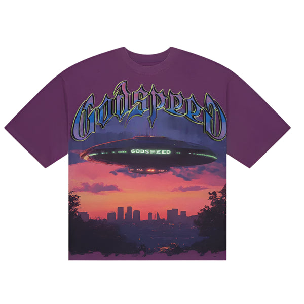 Godspeed U.A.P Tee Purple Wash