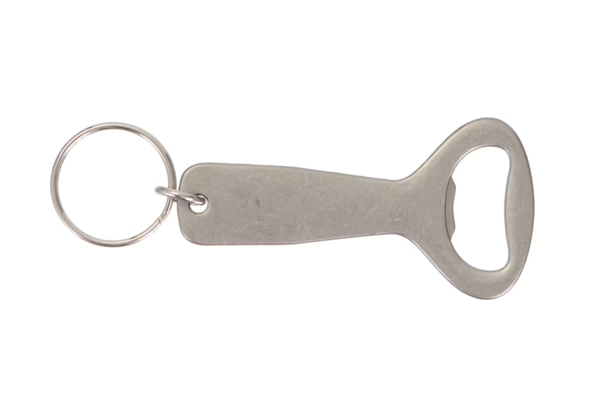 Supreme Bottle Opener Keychain Silver