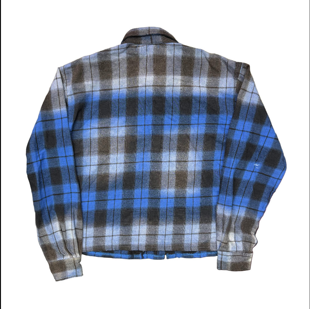 Vale Forever The Blues Flannel Button Up Shirt Blue