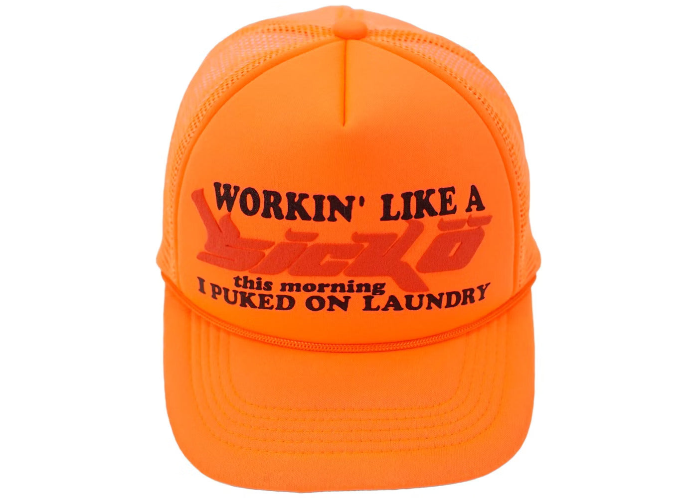 Sicko Laundry Trucker Hat Neon Orange
