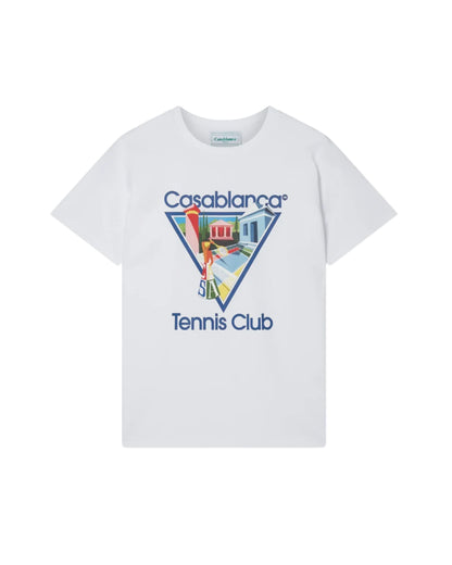 Casablanca La Joueuse Printed T-Shirt White