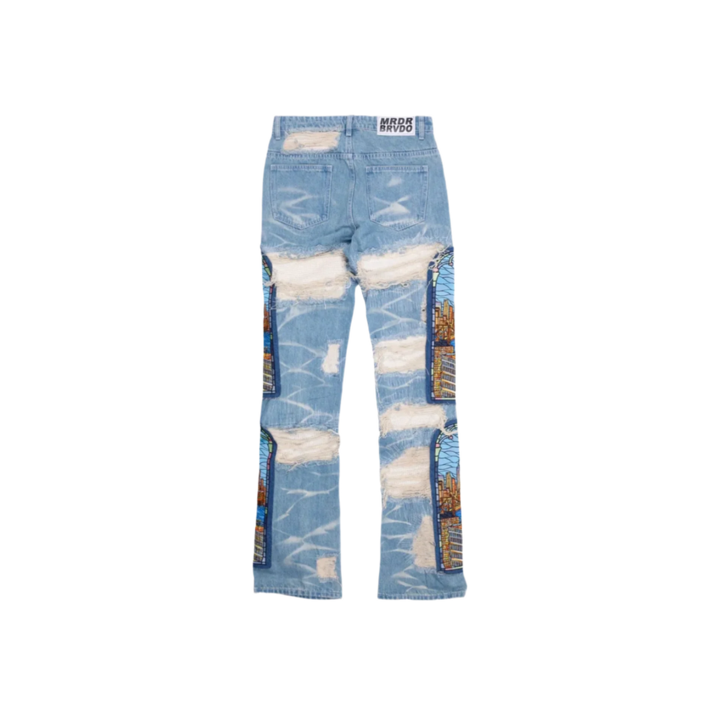 Who Decides War Stained Glass Denim Sky