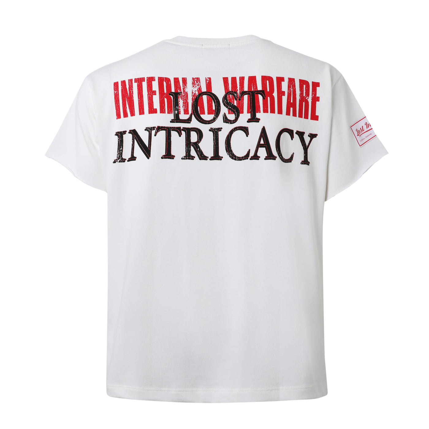 Lost Intricacy Internal Warfare Front Page Mag T-Shirt White