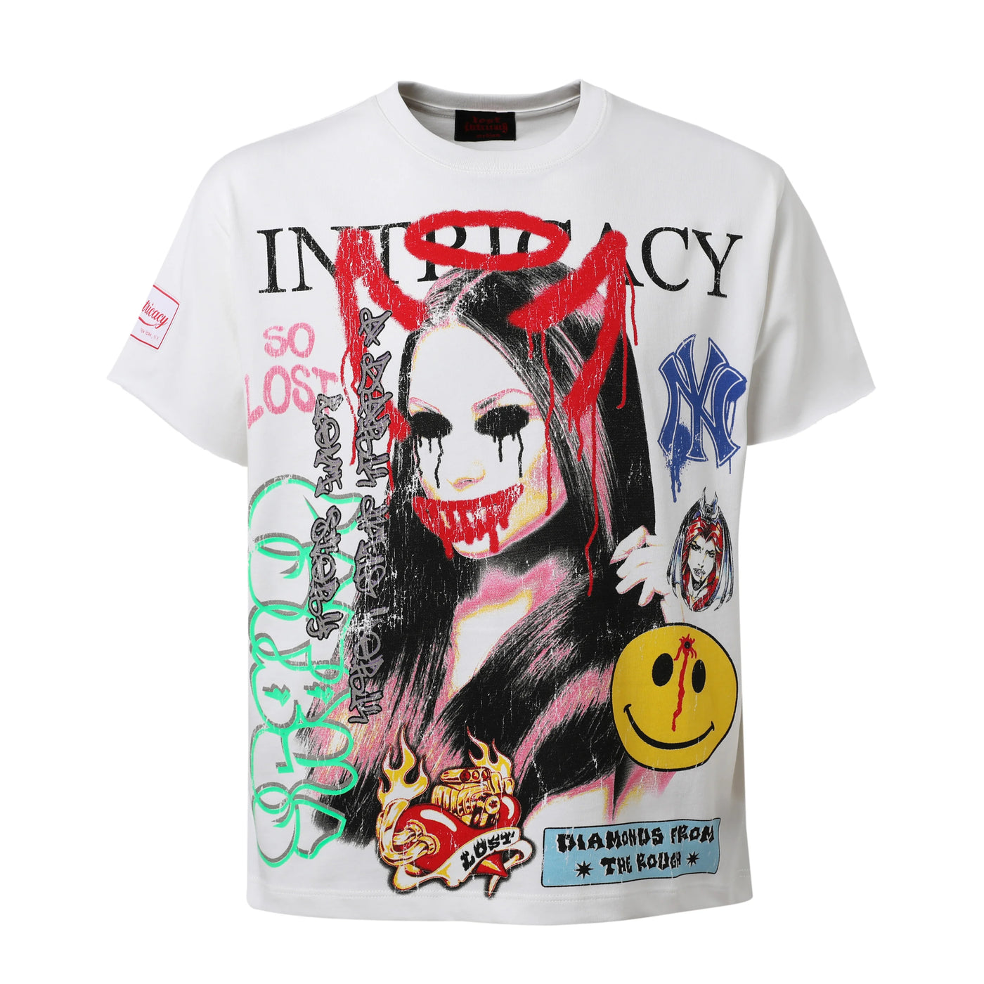 Lost Intricacy Internal Warfare Front Page Mag T-Shirt White