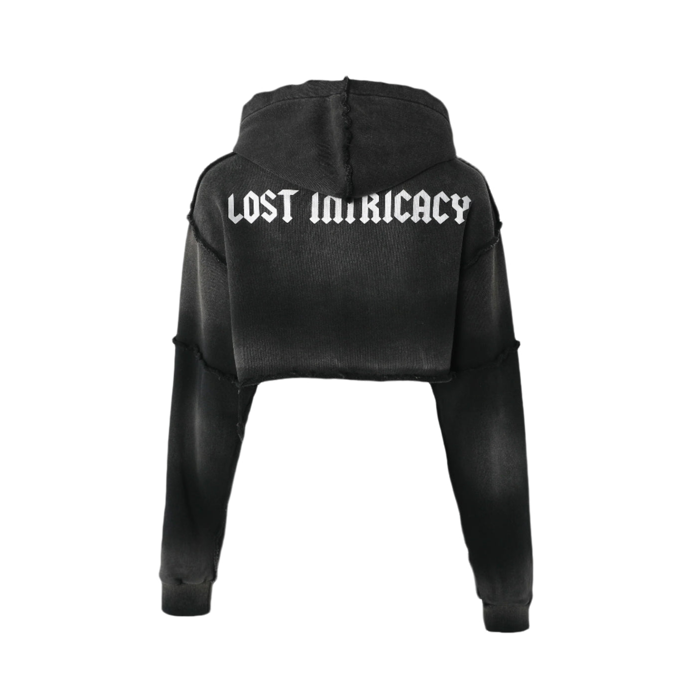 Lost Intricacy WMNS Crop Zip Up Hoodie Black