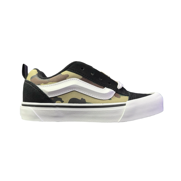 Kids Vans Knu Skool Sneaker Camo Black Green