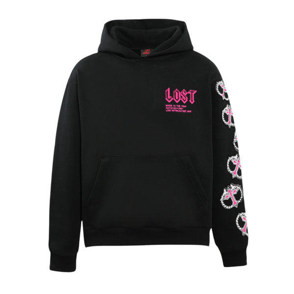 Lost Intricacy Mitt Black/Pink Hoodie