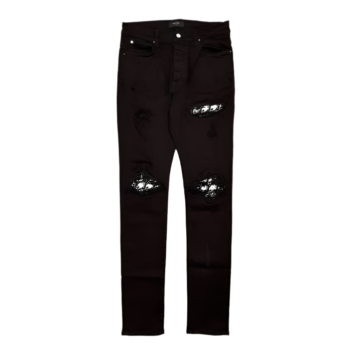 Amiri MX1 Boucle Patch Jeans Aged Black