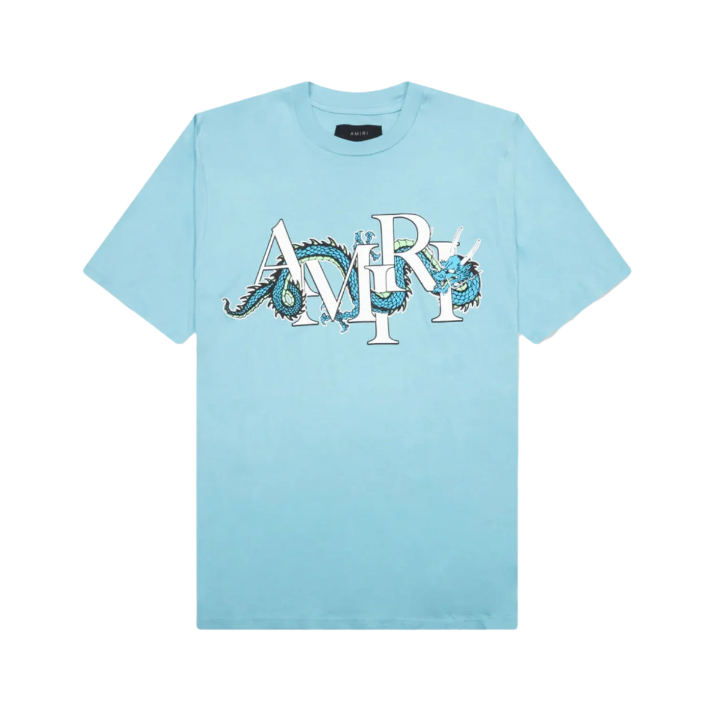 Amiri Lunar Year Dragon Sky Blue T-Shirt
