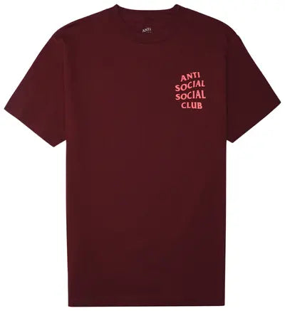 Anti Social Social Club Logo 2 T-Shirt Maroon