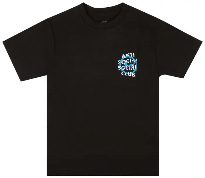 Anti Social Social Club x Fragment Design Blue Bolt T-Shirt Black