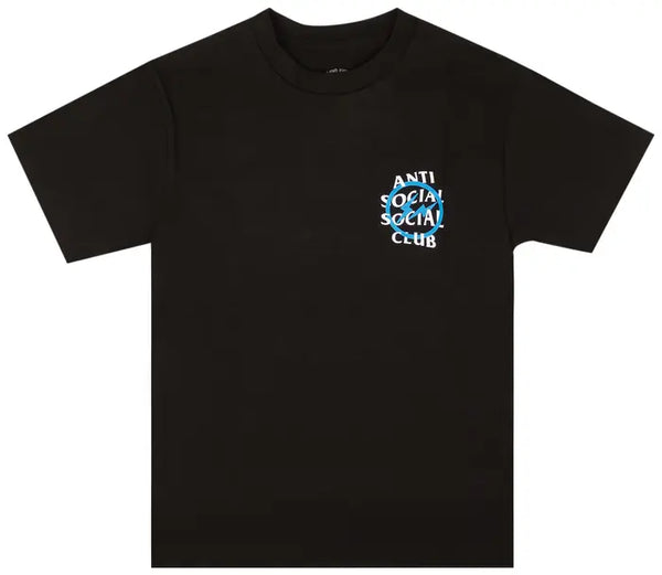 Anti Social Social Club x Fragment Design Blue Bolt T-Shirt Black