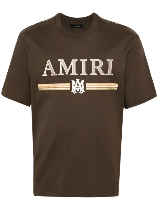 Amiri Ma Bar Logo Brown T-Shirt