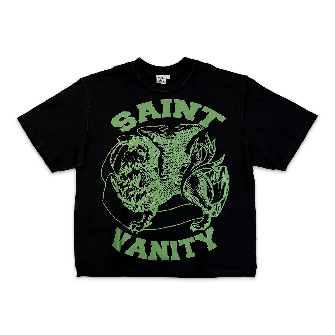 Saint Vanity Griffin Tee Black Green